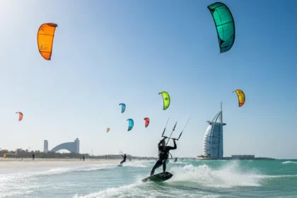 Kite Beach dubai coastline in Jumeirah Dubai