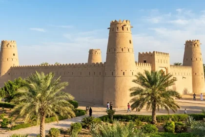 Al Jahili Fort exterior view in Al Ain UAE