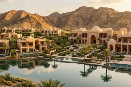Luxury villas and suites at The Springs Souk surrounded by natural scenic beauty