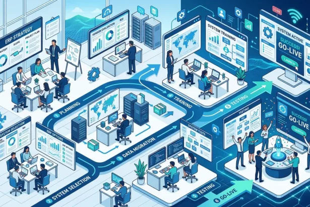 Step-by-step ERP implementation process for business transformation