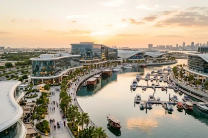 Al Qana Abu Dhabi waterfront with modern attractions and promenade