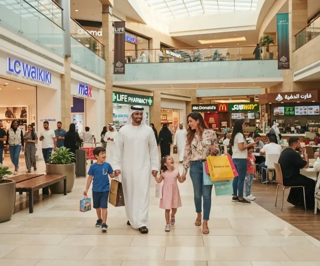 Community shopping experience inside Al Quoz Mall Dubai